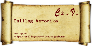 Csillag Veronika névjegykártya